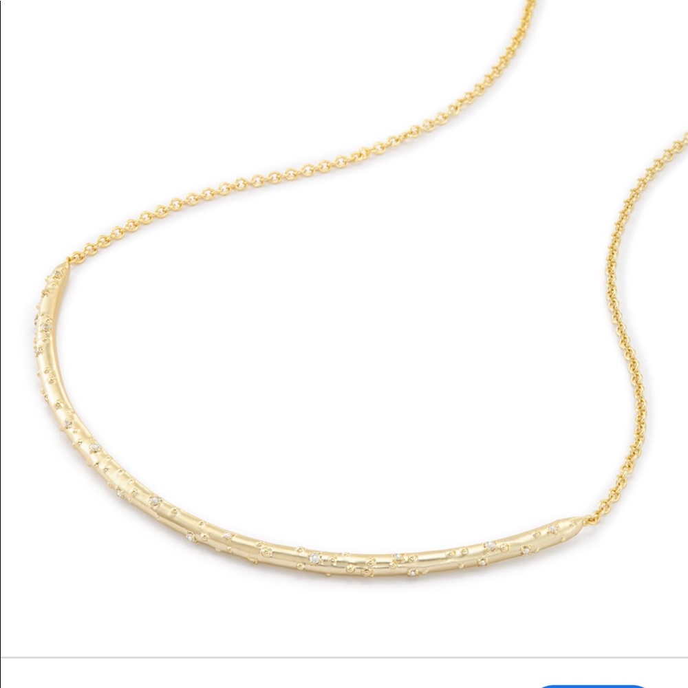 Kendra Scott amber choker in gold